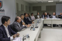 A Coordenação da Região Metropolitana de Curitiba (Comec) realizou nesta segunda-feira (20) um encontro com prefeitos, vice-prefeitos e secretários de 25 municípios da RMC para apresentar as principais ações realizadas desde o início deste ano e o planejamento para os próximos meses. O secretário do Desenvolvimento Urbano e de Obras Públicas do Paraná, João Carlos Ortega, abriu o encontro.Foto: Maurilio Cheli/Comec