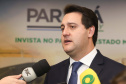 Programa de concessões na área da infraestrutura, projetos de parcerias público-privadas e um ambiente propício para negócios tornam o Paraná o Estado atrativo para investidores. A avaliação é do governador Carlos Massa Ratinho Junior, que abriu nesta terça-feira (21) a segunda edição do Paraná Day.Foto: Rodrigo Felix Leal/ANPr