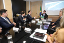 O governador Carlos Massa Ratinho Júnior e o secretário do Desenvolvimento Sustentável e do Turismo, Márcio Nunes, apresentaram ao ministro do Desenvolvimento Regional, Gustavo Canuto, o projeto executivo de microdrenagem, drenagem e engorda (aumento da faixa de areia) da orla de Matinhos. O encontro aconteceu nesta terça-feira (21), em Brasília.Foto: Rodrigo Felix Leal/ANPr