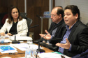Chefes de 42 núcleos regionais do Governo do Estado das cidades de Londrina, Cornélio Procópio e Jacarezinho participaram nesta quarta-feira (22) de uma reunião com o governador Carlos Massa Ratinho Junior no Palácio Iguaçu, em Curitiba