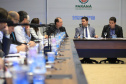 Chefes de 42 núcleos regionais do Governo do Estado das cidades de Londrina, Cornélio Procópio e Jacarezinho participaram nesta quarta-feira (22) de uma reunião com o governador Carlos Massa Ratinho Junior no Palácio Iguaçu, em Curitiba