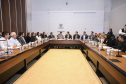 Chefes de 42 núcleos regionais do Governo do Estado das cidades de Londrina, Cornélio Procópio e Jacarezinho participaram nesta quarta-feira (22) de uma reunião com o governador Carlos Massa Ratinho Junior no Palácio Iguaçu, em Curitiba