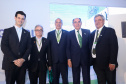 A Usina Hidrelétrica Baixo Iguaçu, último aproveitamento energético do Rio Iguaçu, foi inaugurada nesta quinta-feira (23) em Capanema, no Sudoeste do Estado. O empreendimento foi construído por um consórcio formado pela Copel e a Neonergia e recebeu investimento de R$ 2,3 bilhões. Foto: Rodrigo Felix Leal/ANPr