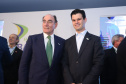 A Usina Hidrelétrica Baixo Iguaçu, último aproveitamento energético do Rio Iguaçu, foi inaugurada nesta quinta-feira (23) em Capanema, no Sudoeste do Estado. O empreendimento foi construído por um consórcio formado pela Copel e a Neonergia e recebeu investimento de R$ 2,3 bilhões. Foto: Rodrigo Felix Leal/ANPr