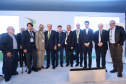A Usina Hidrelétrica Baixo Iguaçu, último aproveitamento energético do Rio Iguaçu, foi inaugurada nesta quinta-feira (23) em Capanema, no Sudoeste do Estado. O empreendimento foi construído por um consórcio formado pela Copel e a Neonergia e recebeu investimento de R$ 2,3 bilhões. Foto: Rodrigo Felix Leal/ANPr