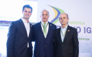 A Usina Hidrelétrica Baixo Iguaçu, último aproveitamento energético do Rio Iguaçu, foi inaugurada nesta quinta-feira (23) em Capanema, no Sudoeste do Estado. O empreendimento foi construído por um consórcio formado pela Copel e a Neonergia e recebeu investimento de R$ 2,3 bilhões. Foto: Rodrigo Felix Leal/ANPr