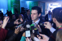 A Usina Hidrelétrica Baixo Iguaçu, último aproveitamento energético do Rio Iguaçu, foi inaugurada nesta quinta-feira (23) em Capanema, no Sudoeste do Estado. O empreendimento foi construído por um consórcio formado pela Copel e a Neonergia e recebeu investimento de R$ 2,3 bilhões. Foto: Rodrigo Felix Leal/ANPr