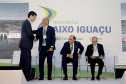 A Usina Hidrelétrica Baixo Iguaçu, último aproveitamento energético do Rio Iguaçu, foi inaugurada nesta quinta-feira (23) em Capanema, no Sudoeste do Estado