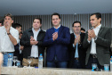 O governador Carlos Massa Ratinho Junior se reúne com prefeitos na sede da Associação dos Municípios do Oeste do Paraná (Amop) em Cascavel nesta sexta-feira (24), para confirmar recursos do Estado para investimentos nos municípios. No mesmo encontro são anunciados investimentos que a Copel fará na região Oeste nos próximos três anos. Cascavel, 24/05/2019 - Foto: Geraldo Bubniak/ANPr