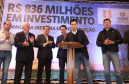 O governador Carlos Massa Ratinho Junior e o presidente da Copel, Daniel Pimentel Slaviero, anunciam nesta sexta-feira (24) os investimentos da Companhia na região Oeste do Paraná para os próximos três anos. Foto: Rodrigo Felix Leal/ANPr