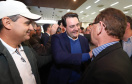 O governador Carlos Massa Ratinho Junior e o presidente da Copel, Daniel Pimentel Slaviero, anunciam nesta sexta-feira (24) os investimentos da Companhia na região Oeste do Paraná para os próximos três anos. Foto: Rodrigo Felix Leal/ANPr