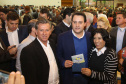 O governador Carlos Massa Ratinho Junior e o presidente da Copel, Daniel Pimentel Slaviero, anunciaram nesta sexta-feira (24) os investimentos da Companhia na região Oeste do Paraná para os próximos três anos. Foto: Jaelson Lucas/ANPr