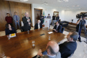 O governador Carlos Massa Ratinho Junior libera recursos para bolsas de pesquisa e extensão, para pesquisadores das universidades e institutos de pesquisa do Paraná.Curitiba, 04-06-19.Foto: Arnaldo Alves/ANPr