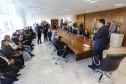 O governador Carlos Massa Ratinho Junior libera recursos para bolsas de pesquisa e extensão, para pesquisadores das universidades e institutos de pesquisa do Paraná.Curitiba, 04-06-19.Foto: Arnaldo Alves/ANPr