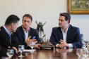 O governador Carlos Massa Ratinho Junior conheceu nesta quinta-feira (6) uma nova alternativa de energia limpa e mais econômica produzida 100% no Paraná. O diretor-presidente do Centro Internacional de Energias Renováveis – Biogás (CIBiogás), Rodrigo de Almeida Galvão, apresentou, em reunião no Palácio Iguaçu, o biometano, um biocombustível gasoso obtido a partir do processamento do biogás.  Curitiba, 06/06/2019 -Foto: Geraldo Bubniak/ANPr