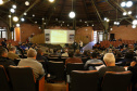 A Companhia de Energia Elétrica (Copel) promoveu nesta quinta-feira (06), emparceria com Secretaria de Estado do Desenvolvimento Sustentável e doTurismo e o Instituto Ambiental do Paraná (IAP), o Workshop de Gestão deBordas de Reservatório, realizado no Centro de Eventos de Faxinal do Céu, nomunicípio de Pinhão.  Faxinal do Céu, 06/06/2019  -  Foto: Valdemir Daniel Cavalheiro / Copel