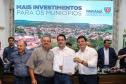 Governador Carlos Massa Ratinho Junior se reúne em Irati com os prefeitos do Centro-Sul do Paraná, e repassa recursos para investimentos em diversos municípios da região. O secretário do Desenvolvimento Urbano e Obras Públicas, João Carlos Ortega, também participa do encontro. - Irati, 07/06/2019 - Foto: Geraldo Bubniak/ANPr