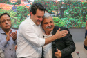 Governador Carlos Massa Ratinho Junior se reúne em Irati com os prefeitos do Centro-Sul do Paraná, e repassa recursos para investimentos em diversos municípios da região. O secretário do Desenvolvimento Urbano e Obras Públicas, João Carlos Ortega, também participa do encontro. - Irati, 07/06/2019 - Foto: Geraldo Bubniak/ANPr