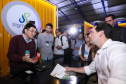 O governador Carlos Massa Ratinho Junior esteve nesta quarta-feira (12) na Digital Agro 2019, em Carambeí, nos Campos Gerais. O evento apresenta e discute as principais novidades tecnológicas para o agronegócio, como a digitalização do campo, automação, robótica, internet das coisas e Big Data. Foto: Rodrigo Felix Leal/ANPr