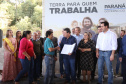 Governador Carlos Massa Ratinho Junior, durante solenidade realizada no município de Quitandinha, na Região Metropolitana de Curitiba, entregou títulos de regularização fundiária para 59 pequenos produtores rurais e confirmou recursos para a prefeitura adquirir equipamento rodoviário e veículo para uso na administração - Quitandinha, 13/06/2019 - Foto: José Fernando Ogura/ANPr
