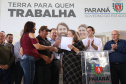 Governador Carlos Massa Ratinho Junior, durante solenidade realizada no município de Quitandinha, na Região Metropolitana de Curitiba, entregou títulos de regularização fundiária para 59 pequenos produtores rurais e confirmou recursos para a prefeitura adquirir equipamento rodoviário e veículo para uso na administração - Quitandinha, 13/06/2019 - Foto: José Fernando Ogura/ANPr