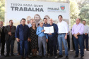 Governador Carlos Massa Ratinho Junior, durante solenidade realizada no município de Quitandinha, na Região Metropolitana de Curitiba, entregou títulos de regularização fundiária para 59 pequenos produtores rurais e confirmou recursos para a prefeitura adquirir equipamento rodoviário e veículo para uso na administração - Quitandinha, 13/06/2019 - Foto: José Fernando Ogura/ANPr