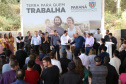 Governador Carlos Massa Ratinho Junior, durante solenidade realizada no município de Quitandinha, na Região Metropolitana de Curitiba, entregou títulos de regularização fundiária para 59 pequenos produtores rurais e confirmou recursos para a prefeitura adquirir equipamento rodoviário e veículo para uso na administração - Quitandinha, 13/06/2019 - Foto: José Fernando Ogura/ANPr