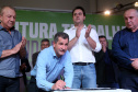 O governador Carlos Massa Ratinho Junior anunciou nesta quinta-feira (13) o investimento de 26.963.670,76 para benefícios à população de São José dos Pinhais, na Região Metropolitana de Curitiba.  -  São José dos Pinhais, 13/06/2019  -  Foto: Gilson Abreu/ANPr