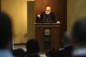 Governador Carlos Massa Ratinho Junior participa da abertura do I Simpósio Paranaense de Combate à Corrupção na Administração Pública. Na foto, o filósofo e escritor, Luiz Felipe Pondé  - Curitiba, 13/06/2019 - Foto: Jaelson Lucas/ANPr