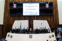 O governador Carlos Massa Ratinho Junior participa da entrega do título de Cidadão Honorário do Paraná ao senador Oriovisto Guimarães, na Assembleia Legislativa do Paraná Curitiba, 17/06/2019 -Foto: Geraldo Bubniak/ANPr