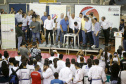 O governador Carlos Massa Ratinho Junior lançou nesta quinta-feira (20), no Ginásio Moringão, em Londrina, o Japs Combate, espécie de Jogos Abertos do Paraná voltado apenas para as lutas.  -  Londrina, 20/06/2019  -  Foto: Arnaldo Alves/ANPr