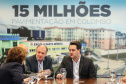 Governador Carlos Massa Ratinho Junior assina liberação de recursos para pavimentação de vias urbanas de Colombo - Curitiba, 04/07/2019 -  Foto: Geraldo Bubniak/ANPr