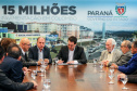 Governador Carlos Massa Ratinho Junior assina liberação de recursos para pavimentação de vias urbanas de Colombo - Curitiba, 04/07/2019 -  Foto: Geraldo Bubniak/ANPr