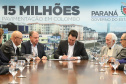 Governador Carlos Massa Ratinho Junior assina liberação de recursos para pavimentação de vias urbanas de Colombo  -  Curitiba, 04/07/2019  -  Foto: Rodrigo Félix Leal/ANPrr