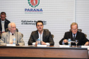 O governador Carlos Massa Ratinho Junior recebe  a  diretoria da Ocepar - Organização das Cooperativas do Estado do Paraná para celebrar o Dia Internacional do Cooperativismo. Curitiba, 02/07/2019 -  Foto: Geraldo Bubniak/ANPr