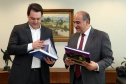 Governador Carlos Massa Ratinho Junior recebe Governador Tucumán Juan Manzur  -  Curitiba, 04/07/2019  -  Foto Gilson Abreu