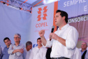A primeira usina do Brasil de produção de biogás a partir do tratamento dos dejetos de suínos começou a funcionar no Paraná nesta quarta-feira (24), em Entre Rios do Oeste, na Região Oeste do Estado. O governador Carlos Massa Ratinho Junior inaugurou a unidade geradora cuja capacidade total é de 480 KW, transformando por dia 215 toneladas de um agente poluidor em energia limpa.  Foto: Rodrigo Felix Leal/ANPr
