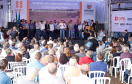 A primeira usina do Brasil de produção de biogás a partir do tratamento dos dejetos de suínos começou a funcionar no Paraná nesta quarta-feira (24), em Entre Rios do Oeste, na Região Oeste do Estado. O governador Carlos Massa Ratinho Junior inaugurou a unidade geradora cuja capacidade total é de 480 KW, transformando por dia 215 toneladas de um agente poluidor em energia limpa.  Foto: Rodrigo Felix Leal/ANPr