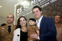 O governador Carlos Massa Ratinho Junior assina  promoções e progressões das Forças de Segurança Pública. Foto: Jaelson Lucas/ANPr