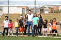 O governador Carlos Massa Ratinho Junior inaugurou nesta sexta-feira (26) em Ivaiporã, no Vale do Ivaí, a unidade do projeto Meu Campinho implantada no município. Ivaiporã, 26/07/2019 -Foto: Geraldo Bubniak/ANPr