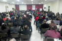 Cerca de 300 pessoas estão reunidas desde esta segunda-feira (05) em Curitiba na V Conferência Estadual de Segurança Alimentar e Nutricional. O evento, com o tema Comida no Campo e na Cidade: o que Temos e o que Queremos?, tem como proposta ampliar e fortalecer os compromissos para a promoção da soberania alimentar e do direito humano à alimentação adequada. Foto: Divulgação/SEAB