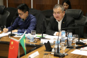 O governador Carlos Massa Ratinho Junior e técnicos da Secretaria de Infraestrutura e Logística apresentaram nesta quarta-feira (7) ao grupo China Merchants projetos ferroviários de curto, médio e longo prazos no Paraná