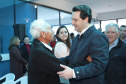 O governador Carlos Massa Ratinho Junior autorizou nesta quinta-feira (22) o início de obras de uma nova unidade do Hospital e Maternidade Dr. Paulo Fortes, em São Mateus do Sul. Presentes na solenidade: prefeito de São Mateus do Sul, Luiz Adyr Gonsalves Pereira; os secretários: da Saúde, Beto Preto; de Infraestrutura e Logística, Sandro Alex; deputados: Alexandre Curi; Hussein Bakri; Emerson Bacil; entre outros.São Mateus do Sul, 22-08-19.Foto: Arnaldo Alves / ANPr.