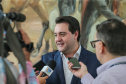 O governador Carlos Massa Ratinho Junior recebe nesta sexta-feira (23), o  ministro da Ciência e Tecnologia, Inovação e Comunicação, Marcos Pontes, no Palácio Iguaçu em Curitiba.  Curitiba, 23/08/2019 -Foto: Geraldo Bubniak/AEN