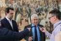 O governador Carlos Massa Ratinho Junior recebe nesta sexta-feira (23), o  ministro da Ciência e Tecnologia, Inovação e Comunicação, Marcos Pontes, no Palácio Iguaçu em Curitiba.  Curitiba, 23/08/2019 -Foto: Geraldo Bubniak/AEN