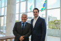 O governador Carlos Massa Ratinho Junior recebe nesta sexta-feira (23), o  ministro da Ciência e Tecnologia, Inovação e Comunicação, Marcos Pontes, no Palácio Iguaçu em Curitiba.  Curitiba, 23/08/2019 -Foto: Geraldo Bubniak/AEN