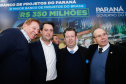 O governador Carlos Massa Ratinho Junior lançou nesta segunda-feira (26), no Palácio Iguaçu, um banco de projetos executivos de R$ 350 milhões para viabilizar e agilizar obras de reestruturação de rodovias, ferrovias e da segurança pública. 