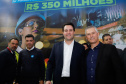 O governador Carlos Massa Ratinho Junior lançou nesta segunda-feira (26), no Palácio Iguaçu, um banco de projetos executivos de R$ 350 milhões para viabilizar e agilizar obras de reestruturação de rodovias, ferrovias e da segurança pública. 