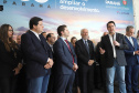 Um acordo assinado pelo governador Carlos Massa Ratinho Junior e o Grupo Latam Airlines vai abrir 71 novos voos no Estado. A empresa destaca que haverá ampliação de 17% das operações Paraná, fazendo do Estado o quarto maior mercado da companhia no Brasil. O anúncio feito nesta sexta-feira (30), no Palácio Iguaçu, em Curitiba.Curitiba, 30-08-19.Foto: Arnaldo Alves / AEN