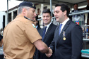 O Governador Carlos Massa Ratinho Junior autoriza nesta quarta-feira (04) a realização de concurso público e contratação de profissionais para a Polícia Militar, Polícia Civil e Departamento Penitenciário (Depen). Participaram do evento: os secretários, de Segurança, cel. Romulo Marinho Soares; da Casa Civil, Guto Silva; comandante geral da PMPR, cel. Péricles de Matos; delegado geral da Polícia Civil do Paraná, Silvio Jacob Rockembach; Curitiba, 04-09-19.Foto: Arnaldo Alves / AEN